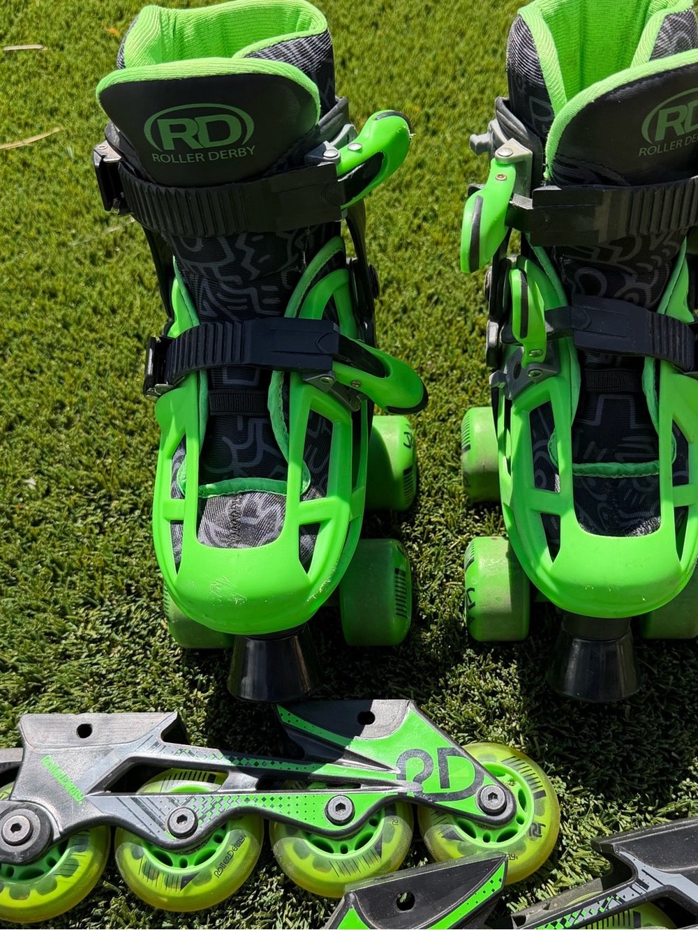 Roller Derby Kids Quad Roller Skates - Neon Green